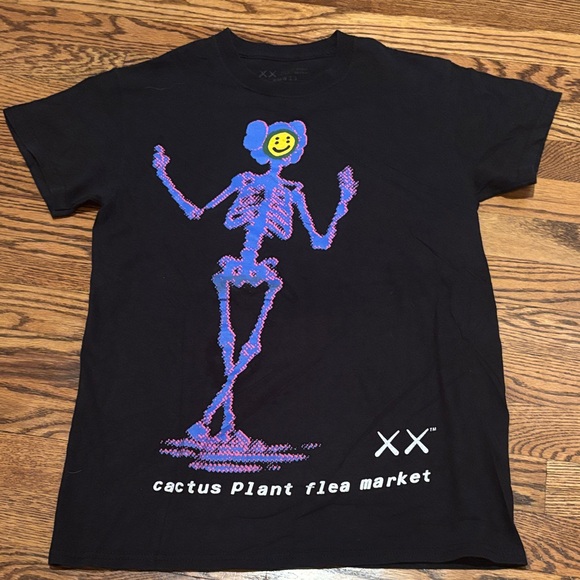 Kaws x Cactus Plant Flea Market (Black) - Size S - Picture 1 of 6